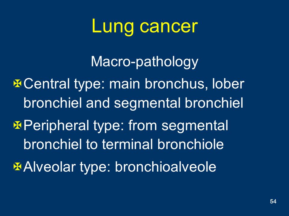 Lung cancer Macro-pathology