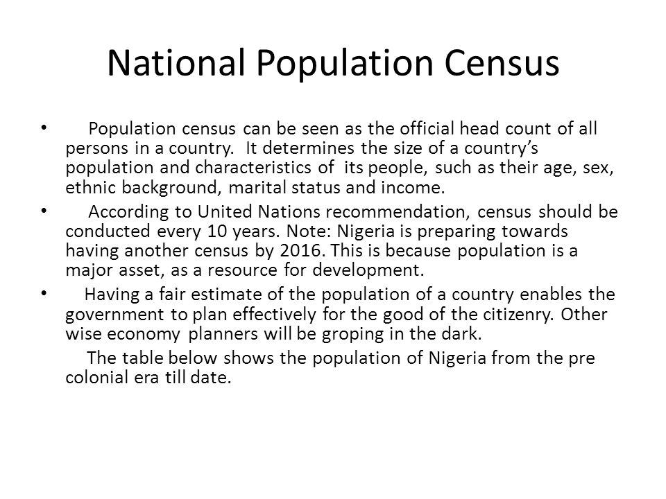 National Population Census Ppt Video Online Download