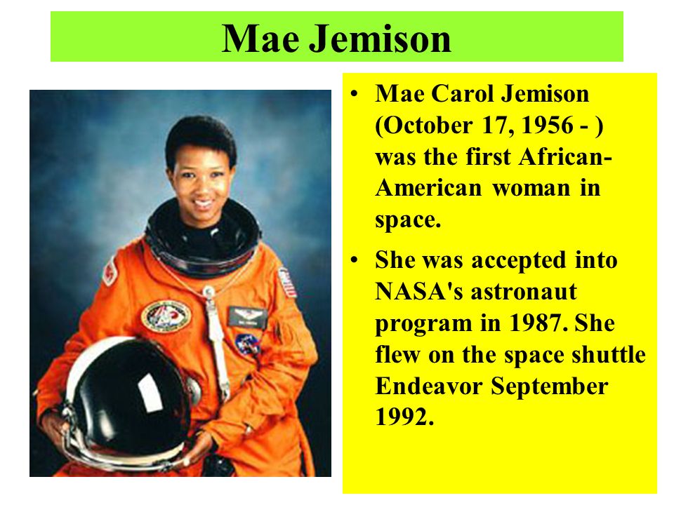 Image result for mae jemison facts