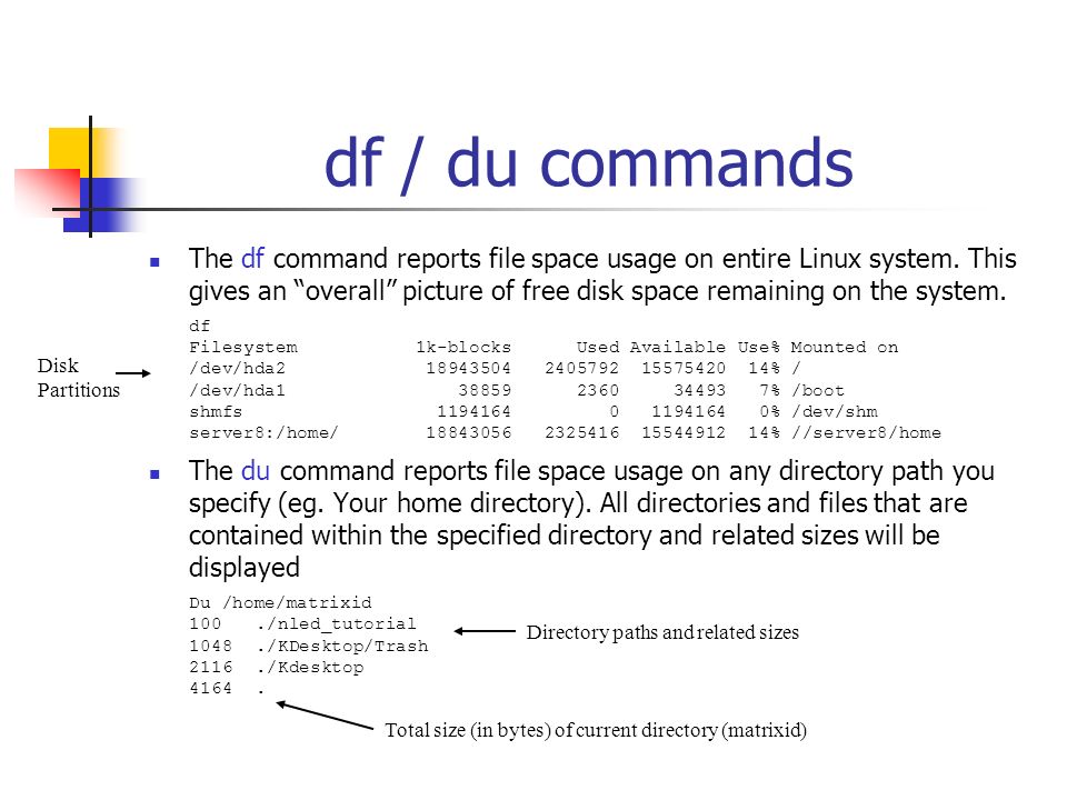 Why command df and du reports different output? - nixCraft