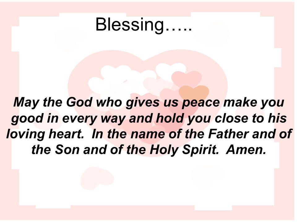 Blessing…..