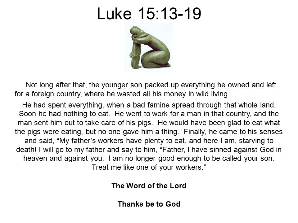 Luke 15:13-19