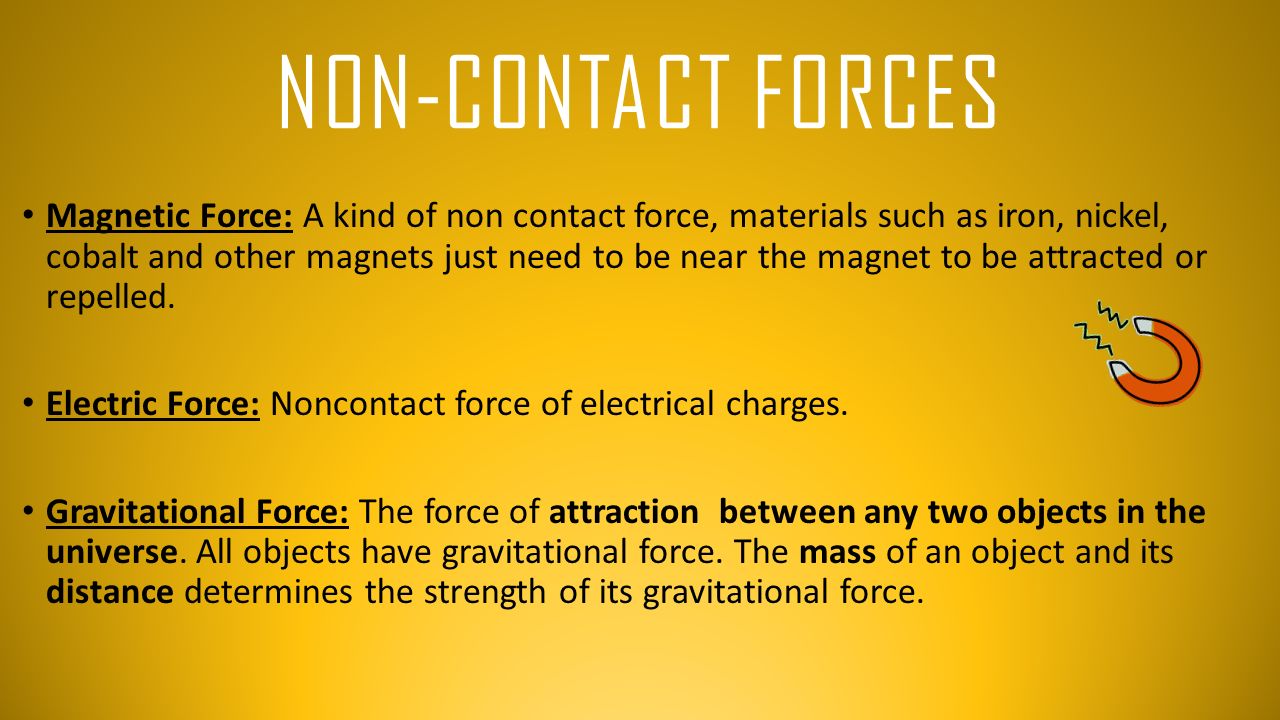 NON-Contact Forces
