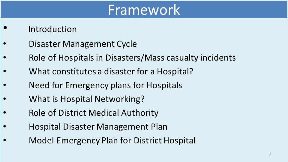 Disaster Preparedness In Hospitals Ppt Video Online Download