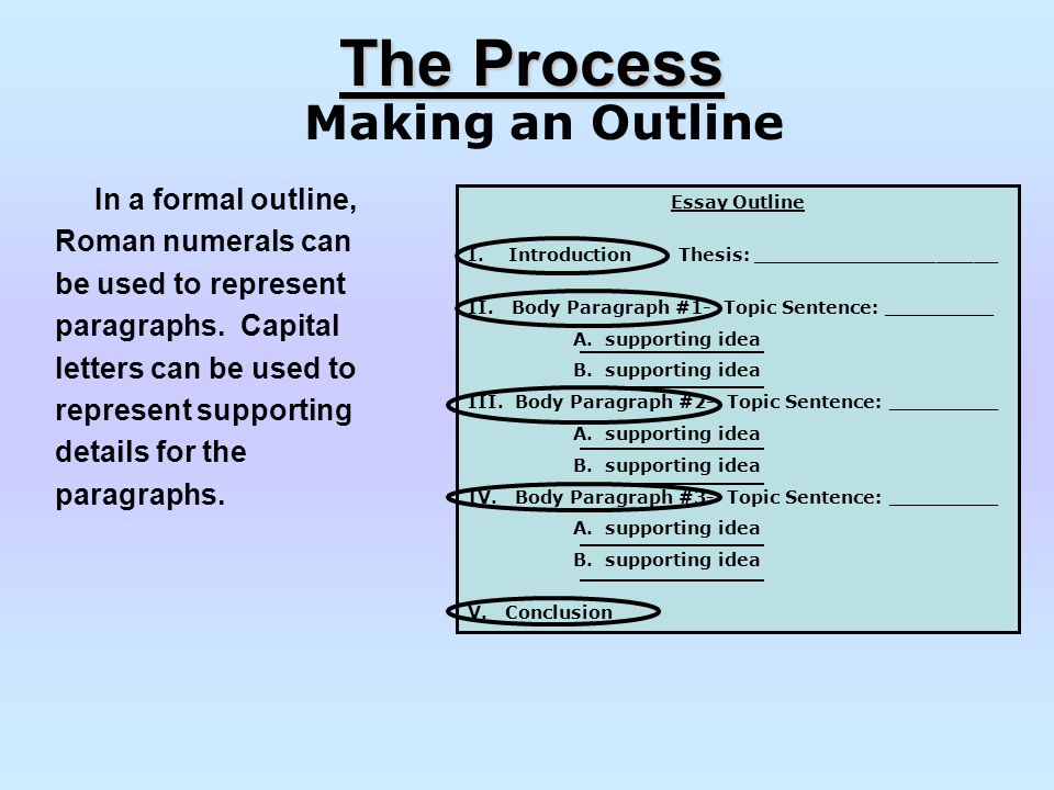 Make an outline