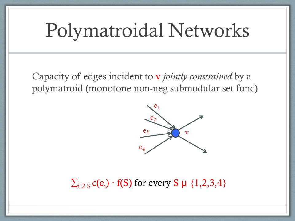 Multi Commodity Flows And Cuts In Polymatroidal Networks Ppt Video Online Download