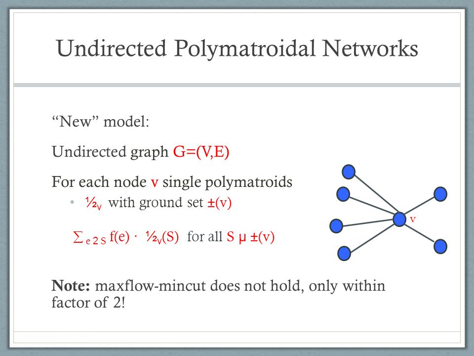 Multi Commodity Flows And Cuts In Polymatroidal Networks Ppt Video Online Download