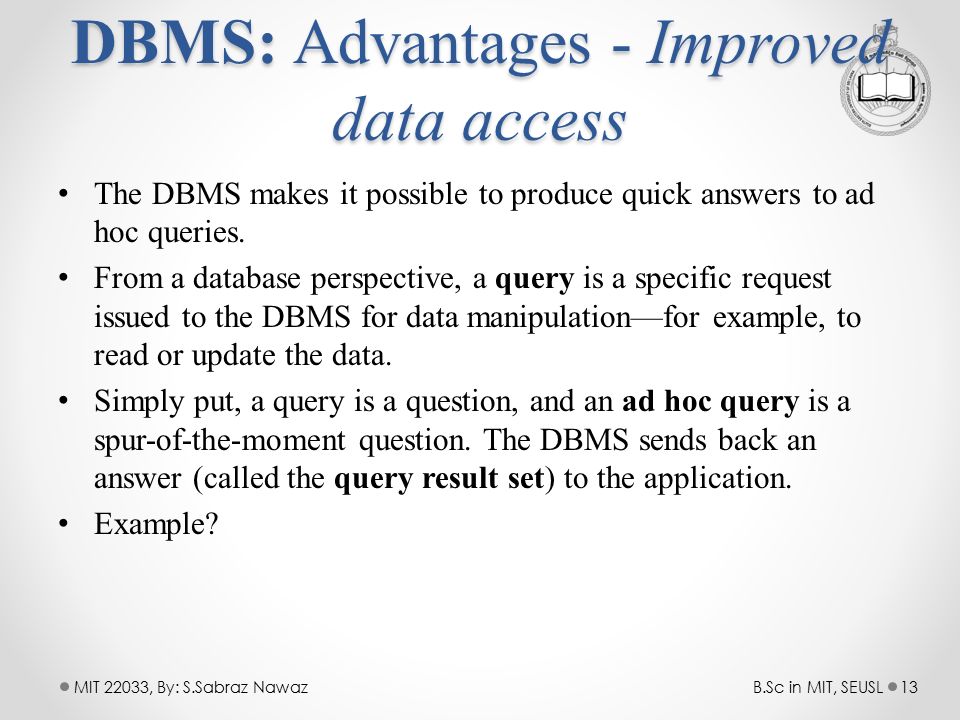 Database Management Systems Mit Ppt Video Online Download