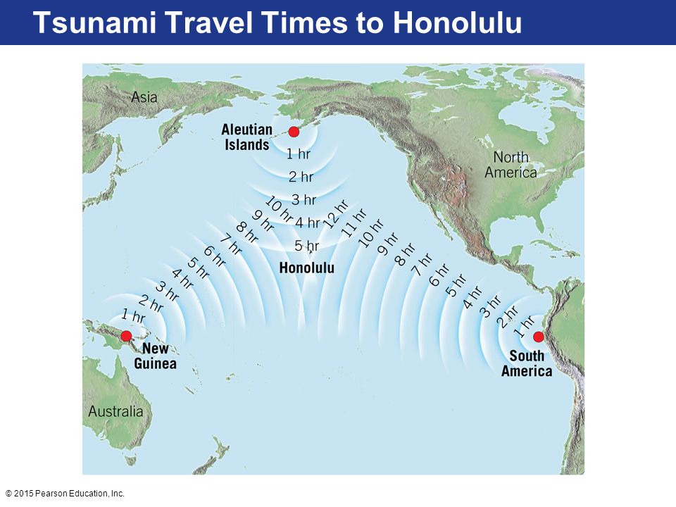Tsunami Travel Times to Honolulu