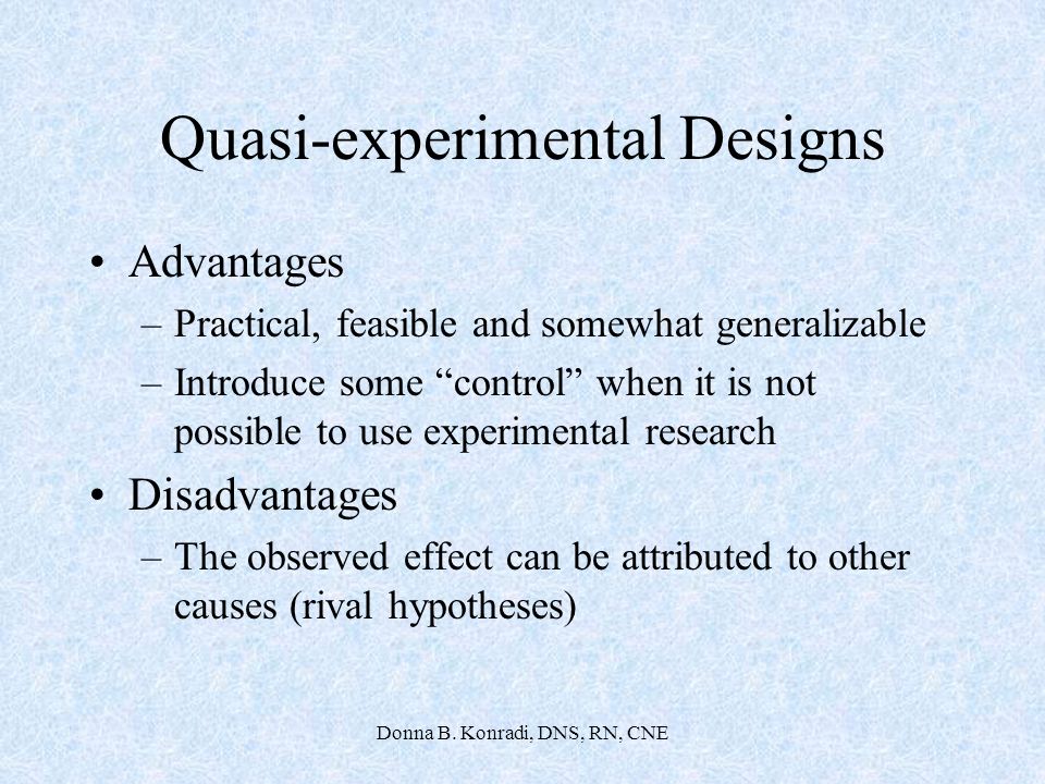Quasi-experimental Designs