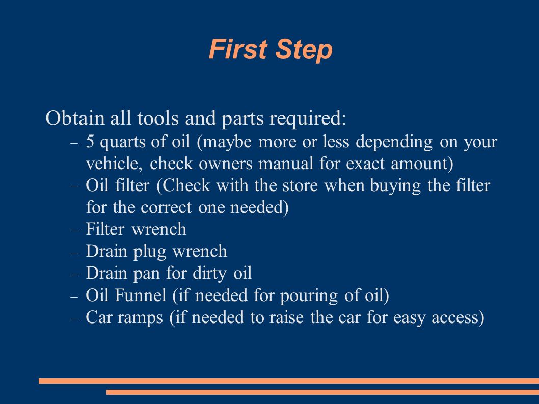 Реферат: How To Change Oil In Your Car