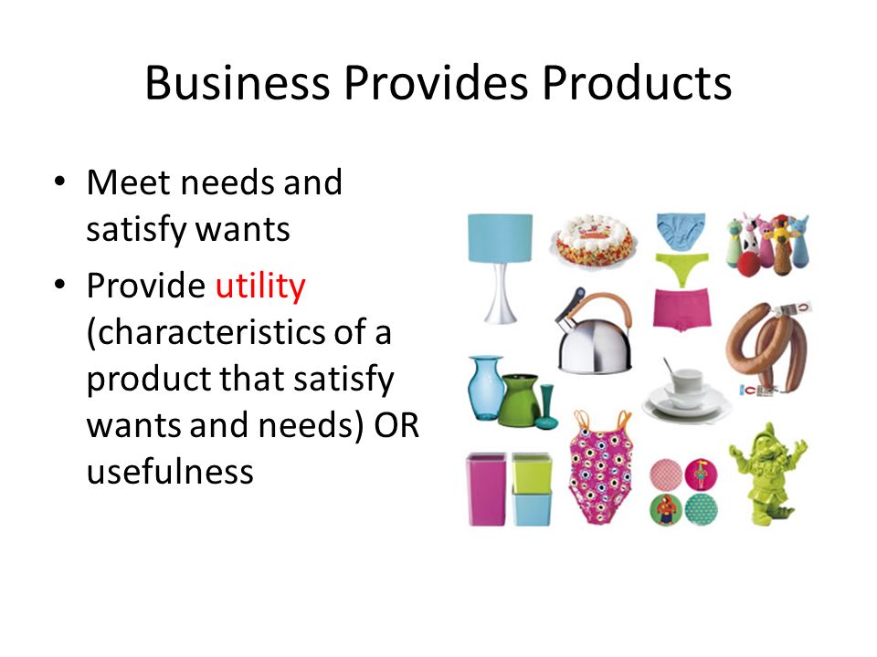 Business Provides Products
