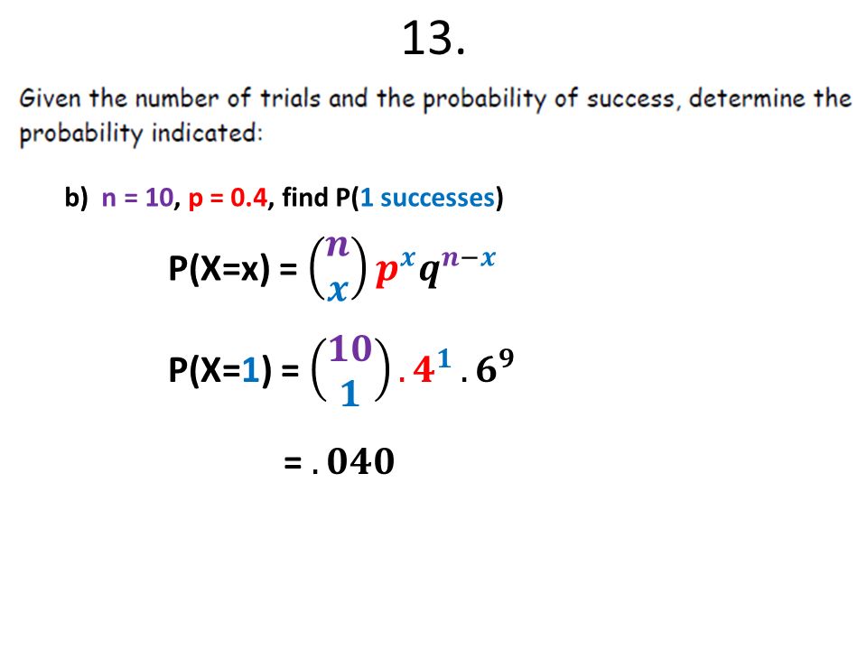 Know The Three Parts Of A Bernoulli Trial Ppt Download
