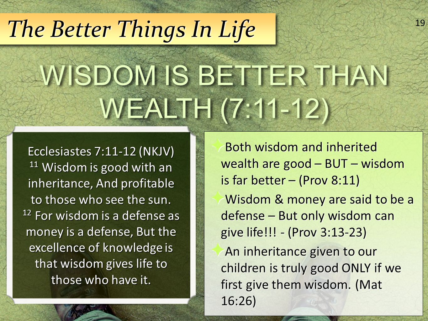 wisdom is more valuable than wealth