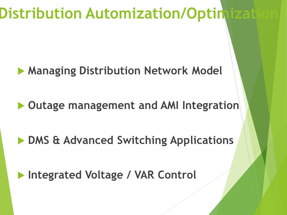 Distribution Automization/Optimization
