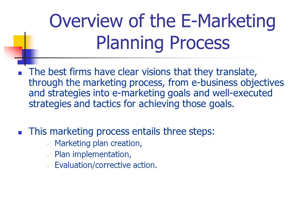 Chapter 3: The E-Marketing Plan - ppt video online download