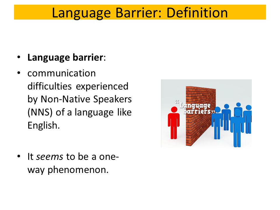 language barriers to communication
