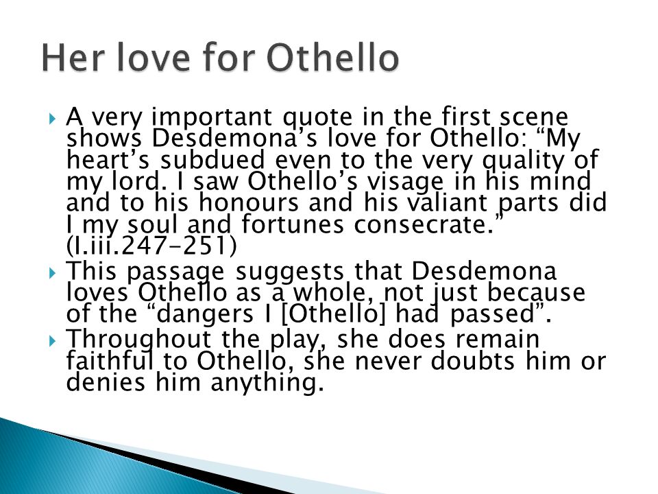 othello and desdemona relationship