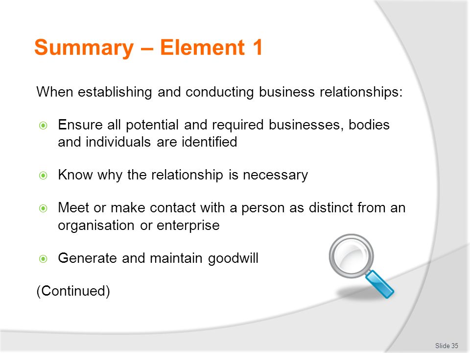 Establish And Maintain A Business Relationship - Ppt Download