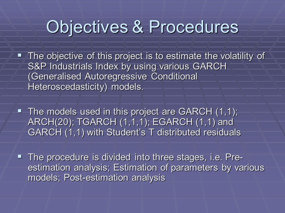 Garch Models Thaettir I Fjarmalum Verkefni 1 F Bjartur Logi Ye Shen Ppt Video Online Download