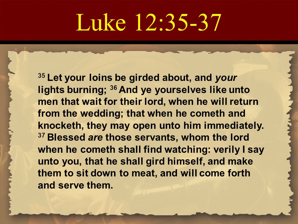 Luke 12:35-37