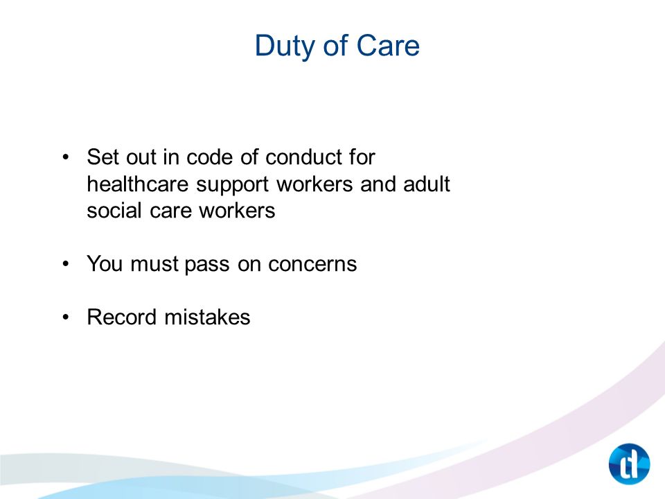 what is duty of care in health and social care