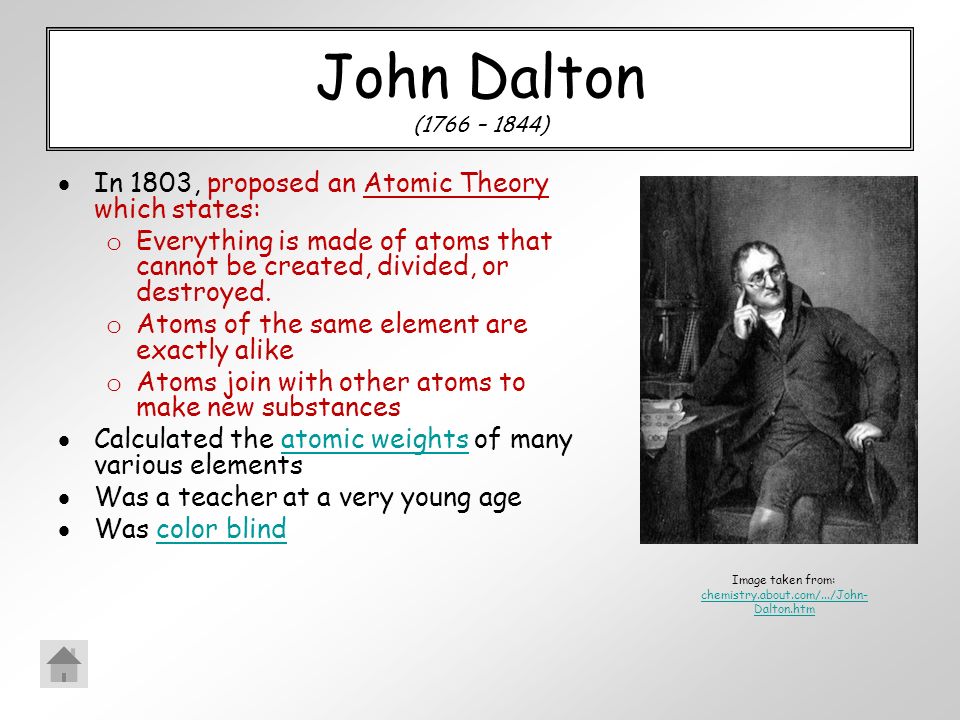 what did john dalton contribute to science