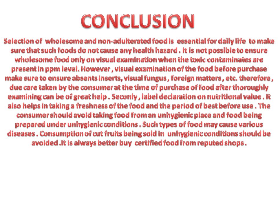 food adulteration project