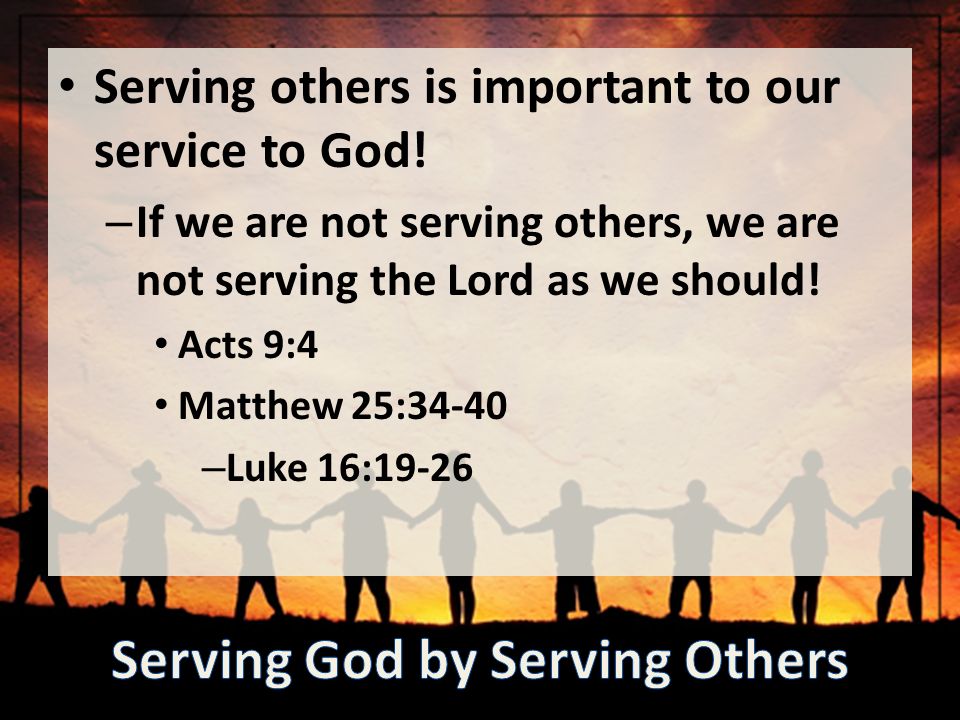 Serving God by Serving Others