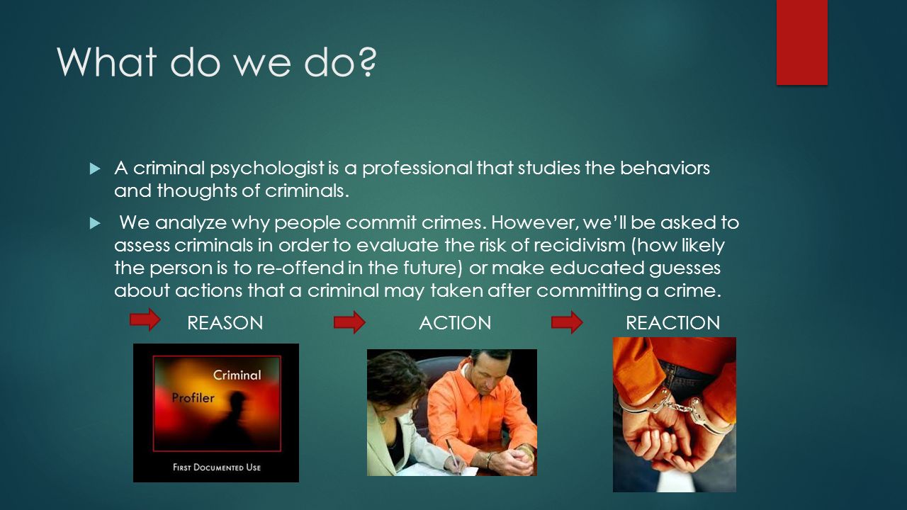 Criminal Psychology By: Rachel Delgado 11/09/ Ppt Video Online Download