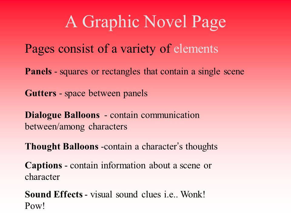 How To Read A Graphic Novel Ppt Video Online Download