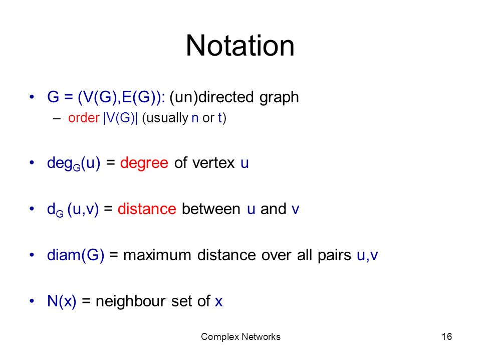 A Short Course On Complex Networks Ppt Video Online Download