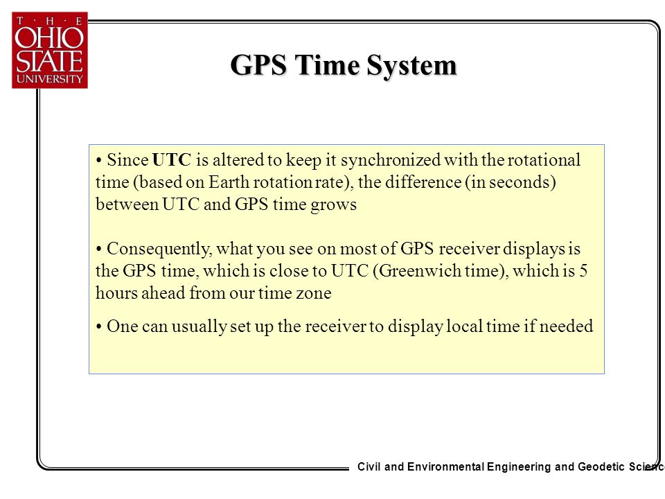 GPS SIGNALS AND BASIC OBSERVABLE REFERENCE SYSTEMS AND GPS TIME SYSTEM -  ppt download