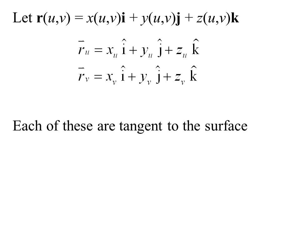 Parametric Surfaces We Can Use Parametric Equations To Describe A Curve Because A Curve Is One Dimensional We Only Need One Parameter If We Want To Ppt Download