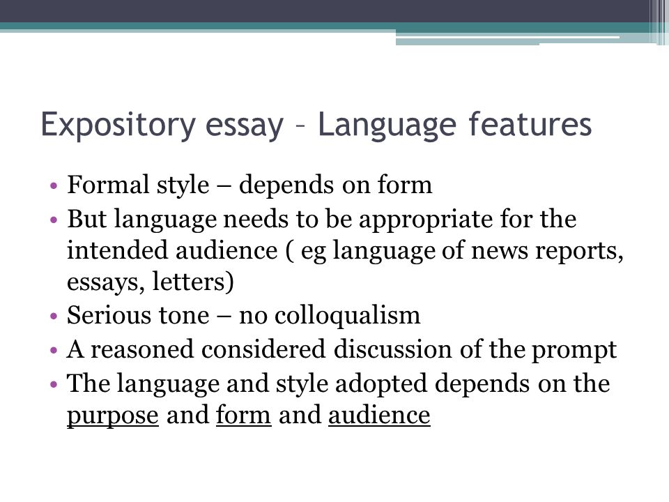 expository language