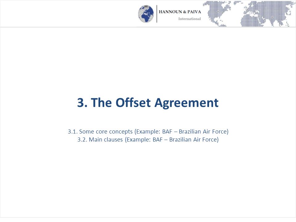 offset agreement template