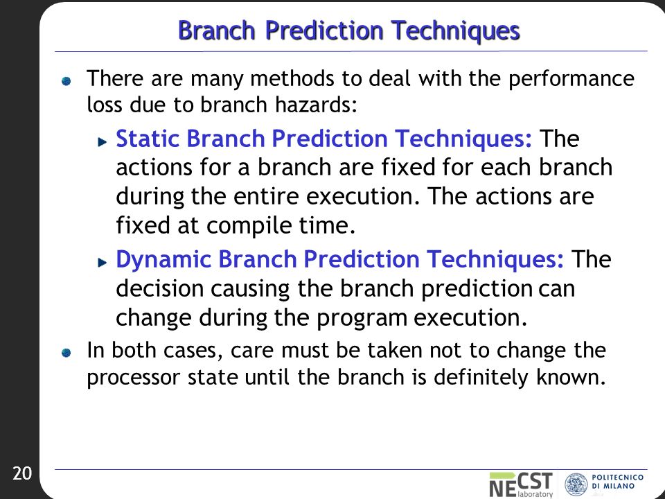 Branch Hazards and Static Branch Prediction Techniques - ppt download