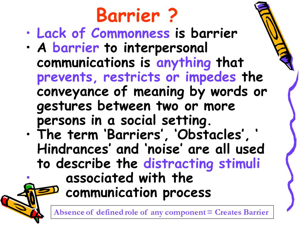 Barriers to Effective Communication and Their Management - ppt video online  download