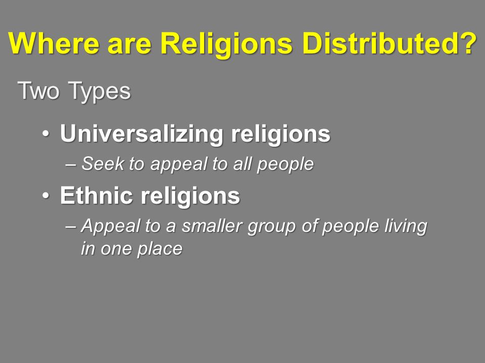 AP Human Geography Religion - Chapter 6 - ppt video online download