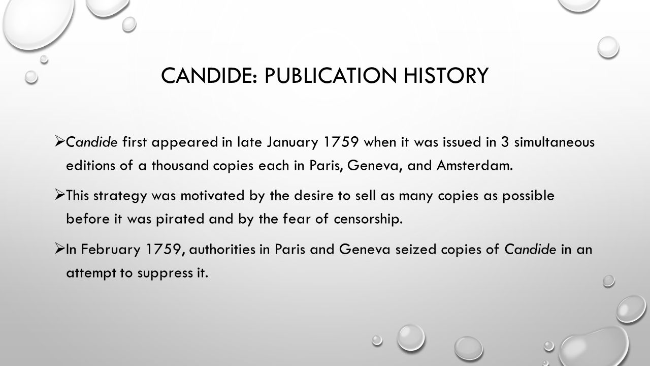 Voltaire, candide, or optimism ppt download