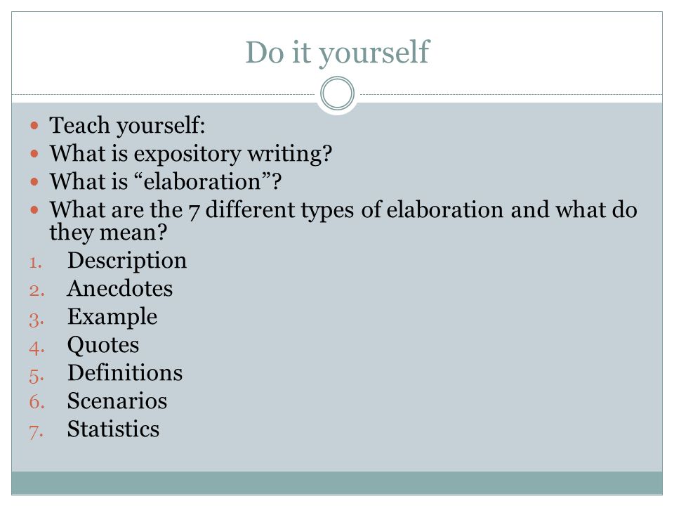 6 types of expository writing