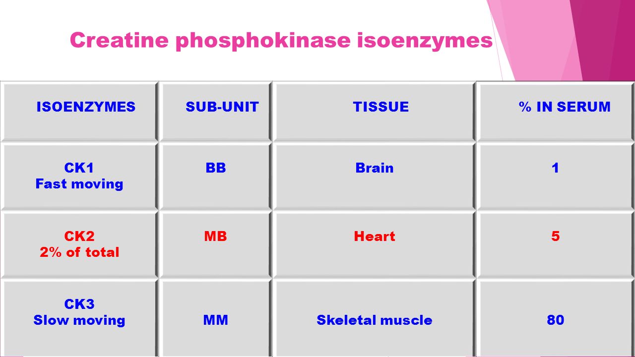 Креатинфосфорная кислота. 15. Isoenzymes -, examples -. Мов слоу