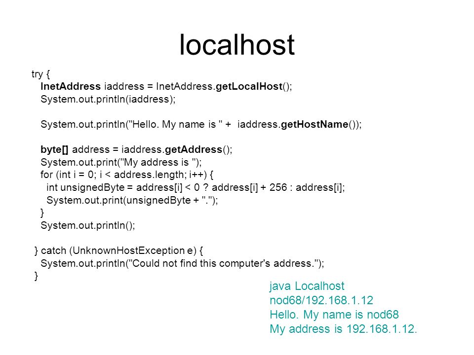 Network programming network programming… java.net.*; - ppt download