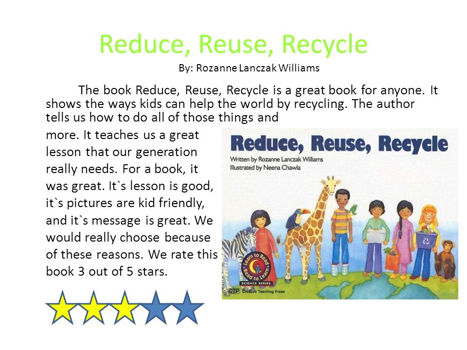 speech on reduce reuse recycle