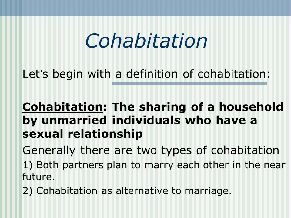 For Kids, Parental Cohabitation And Marriage Are Not Interchangeable ...