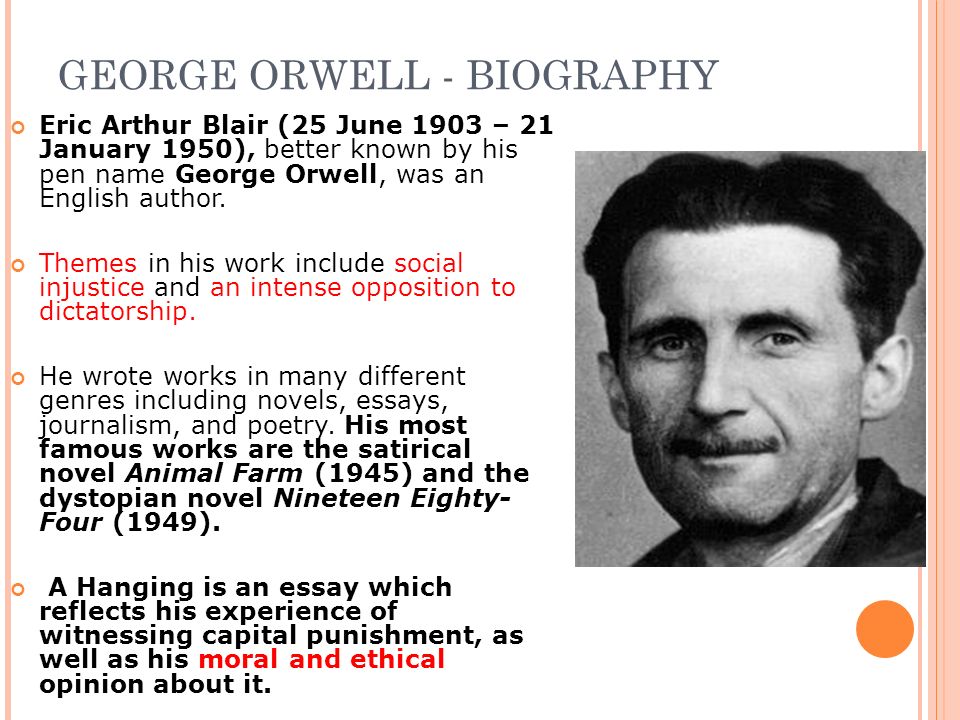 A HANGING – GEORGE ORWELL - ppt video online download