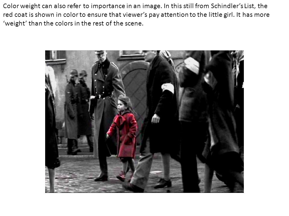 schindlers list in color
