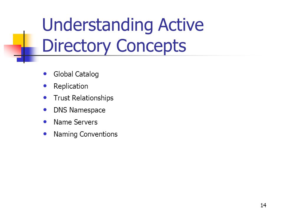 Understanding Active Directory Concepts