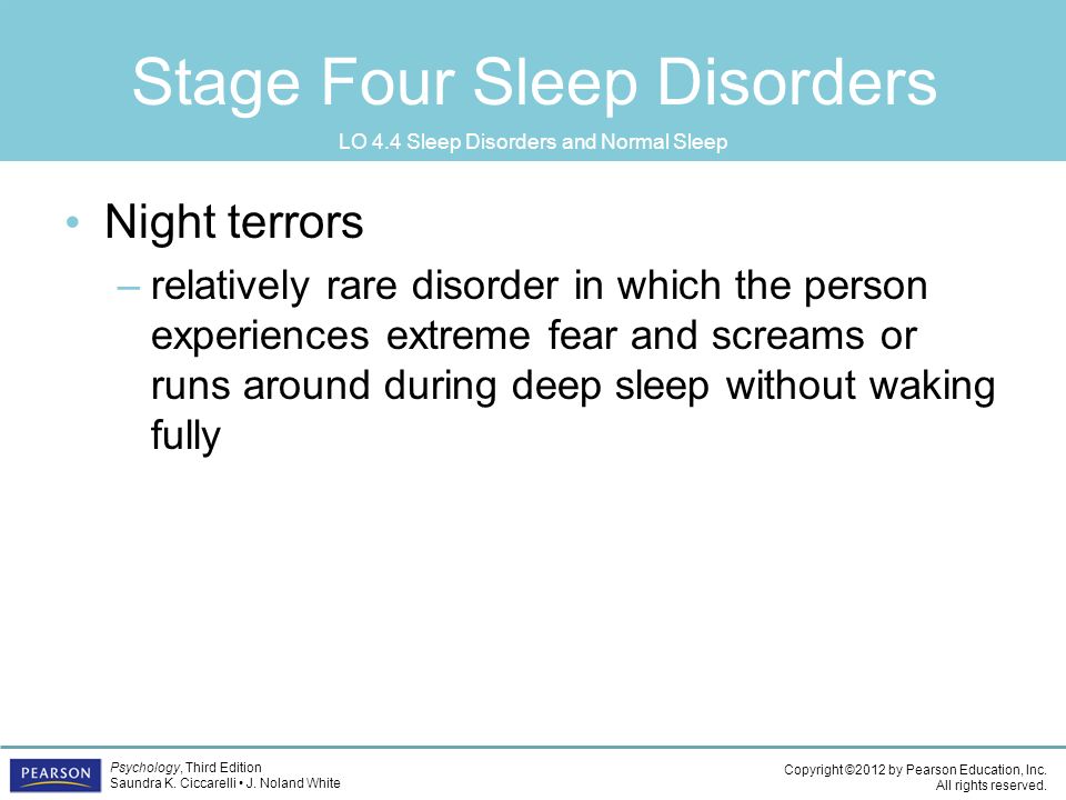 Stage Four Sleep Disorders