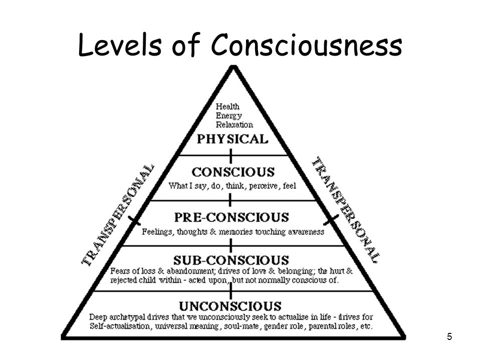 Levels of Consciousness.